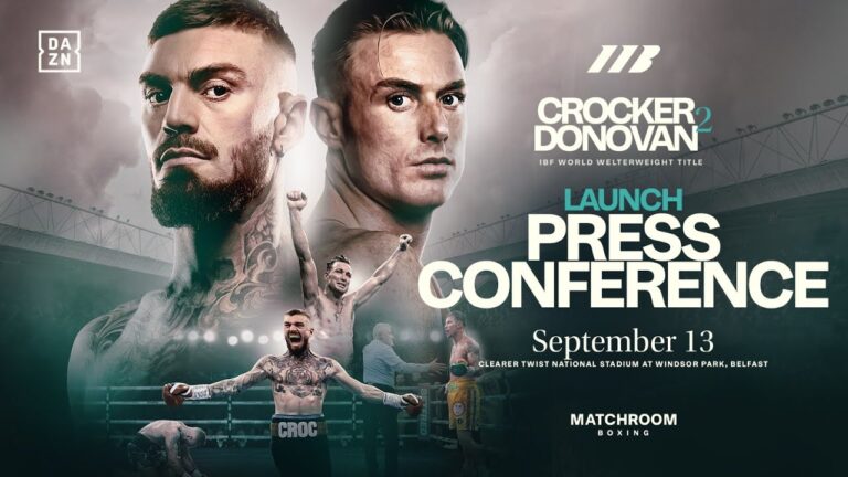 Lewis Crocker Vs Paddy Donovan 2: Rematch Launch Press Conference