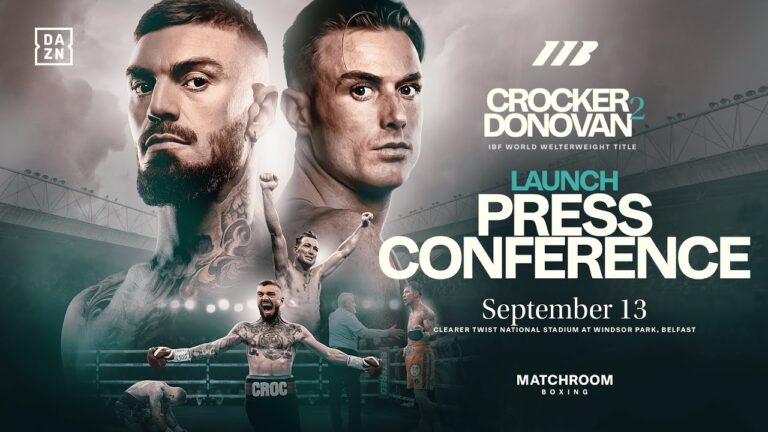LEWIS CROCKER VS. PADDY DONOVAN 2 LAUNCH PRESS CONFERENCE LIVESTREAM