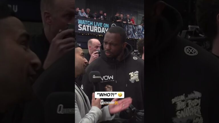 Dillian Whyte with one of the funniest boxing moments 😂
