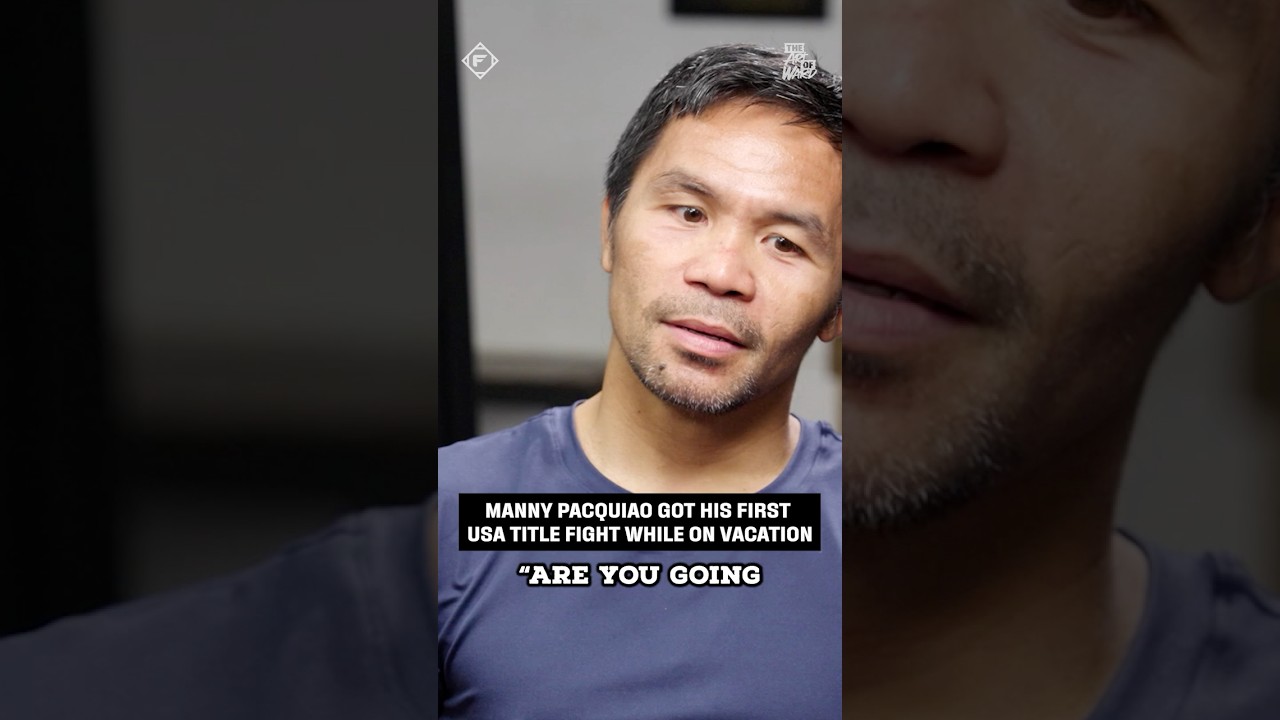Manny Pacquiao's story behind his first fight in America is INSANE  #boxing