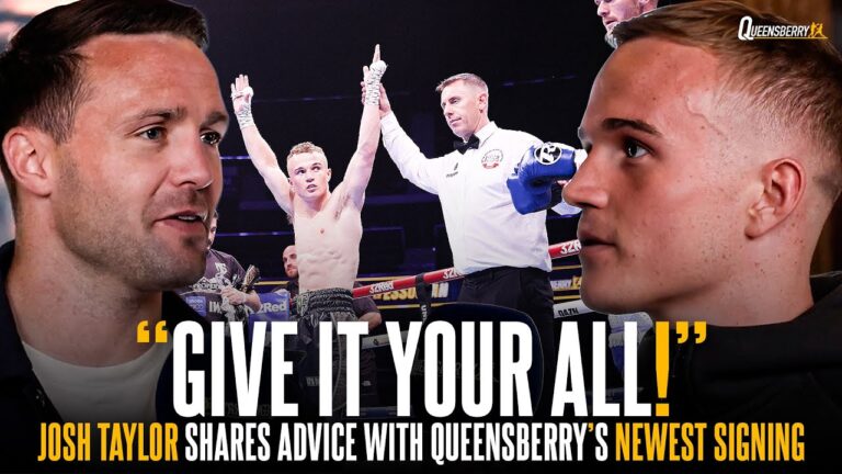 Josh Taylor shares great advice to Queensberry's Newest Signing Marcus Sutherland 🏴󠁧󠁢󠁳󠁣󠁴󠁿💥
