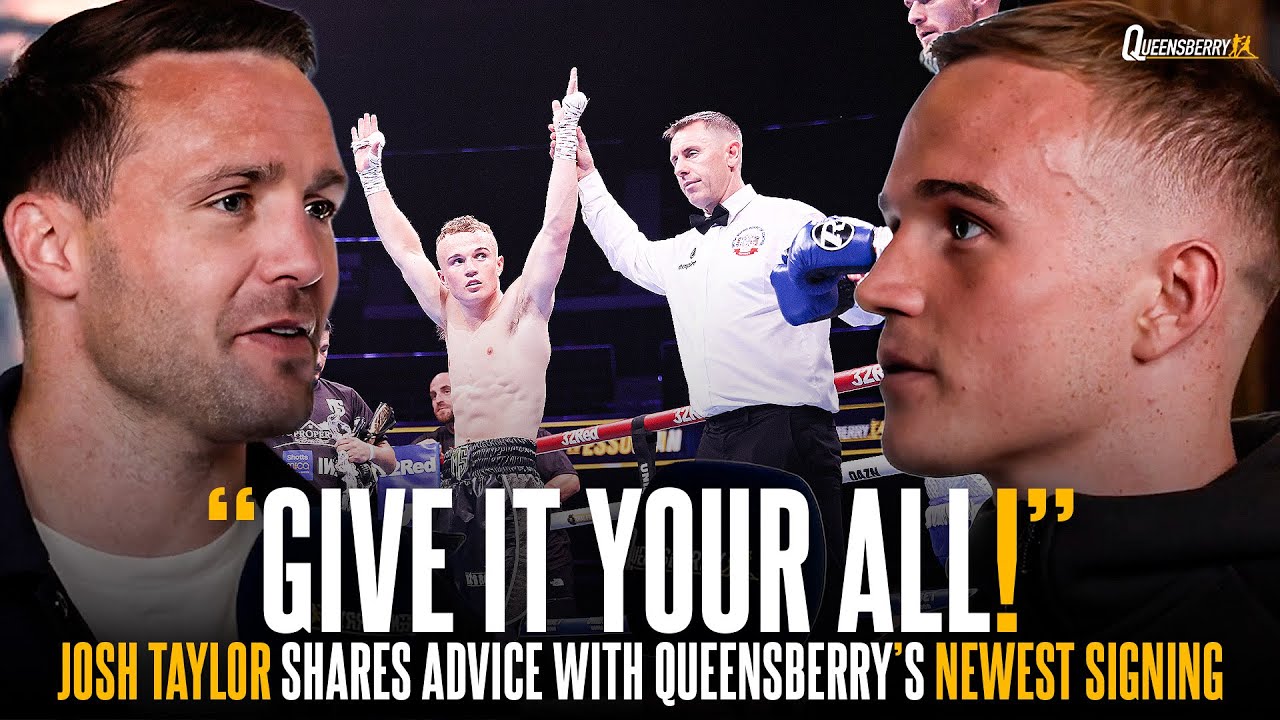 Josh Taylor shares great advice to Queensberry's Newest Signing Marcus Sutherland 🏴󠁧󠁢󠁳󠁣󠁴󠁿💥