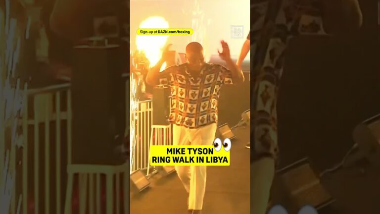 The G.O.A.T, Mike tyson arrives at Libya! 🐐 #shorts