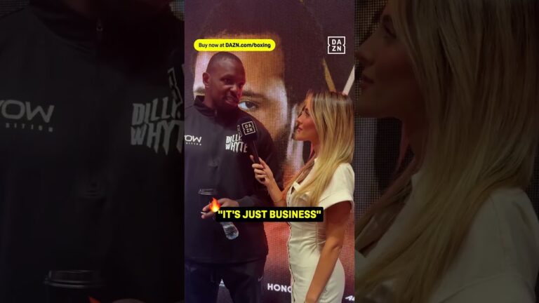 “It's just business” – Dillian whyte on facing Moses Itauma 😬 #shorts