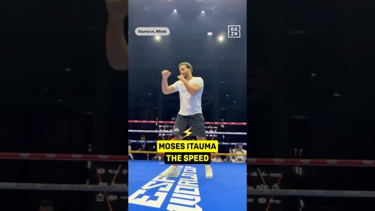 Moses Itauma showcases that speed ⚡️#shorts