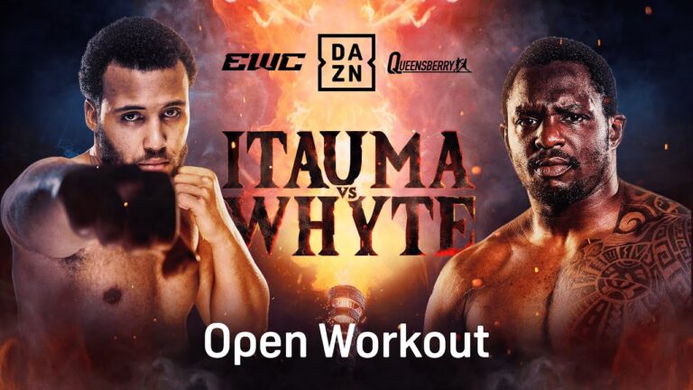 MOSES ITAUMA VS. DILLIAN WHYTE OPEN WORKOUT LIVESTREAM | ESPORTS WORLD CUP FIGHT WEEK