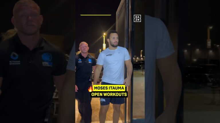 Moses Itauma ready to put on a show at the open workouts 💪 #shorts