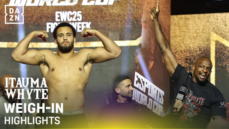 Moses Itauma vs. Dillian Whyte | Weigh In Highlights