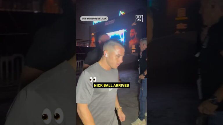 Nick Ball arrives at ANB Arena for co-main action🔥  #shorts