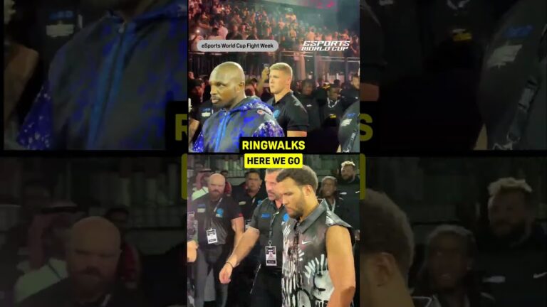 RINGWALKS!! MOSES ITAUMA VS DILLIAN WHYTE IS ON! 🔥 #shorts