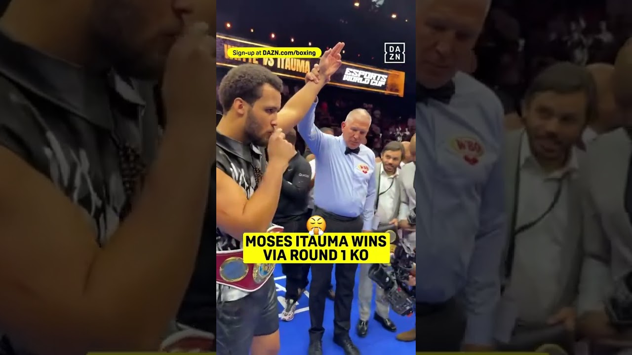 WOW!! Moses Itauma scores the 1st round KO over Dillian Whyte 🤯 #shorts