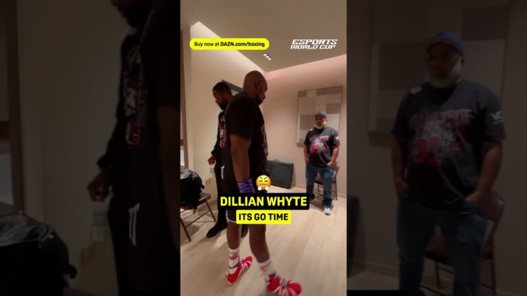 ITS GO TIME!!! DILLIAN WHYTE PREPARES TO PULL THE UPSET TONIGHT 👊 #shorts