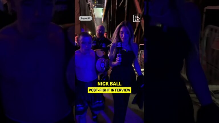Nick Ball give his thoughts on his decision victory! 💪 #shorts