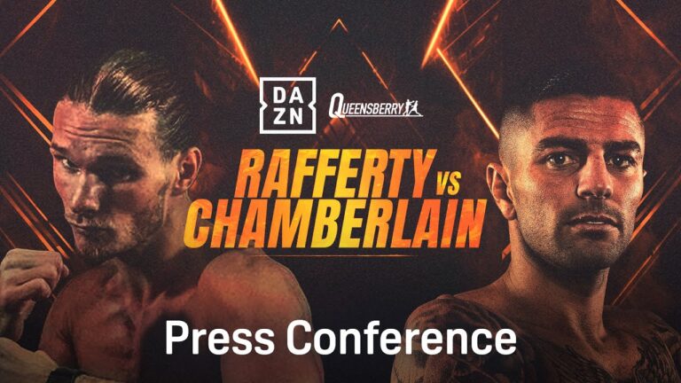 JACK RAFFERTY VS. MARK CHAMBERLAIN PRESS CONFERENCE LIVESTREAM