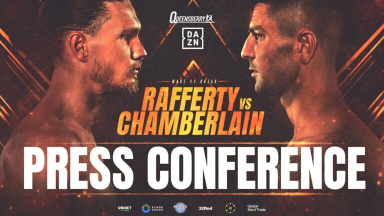 LIVE PRESS CONFERENCE! Jack Rafferty vs Mark Chamberlain – Make or Break 💥