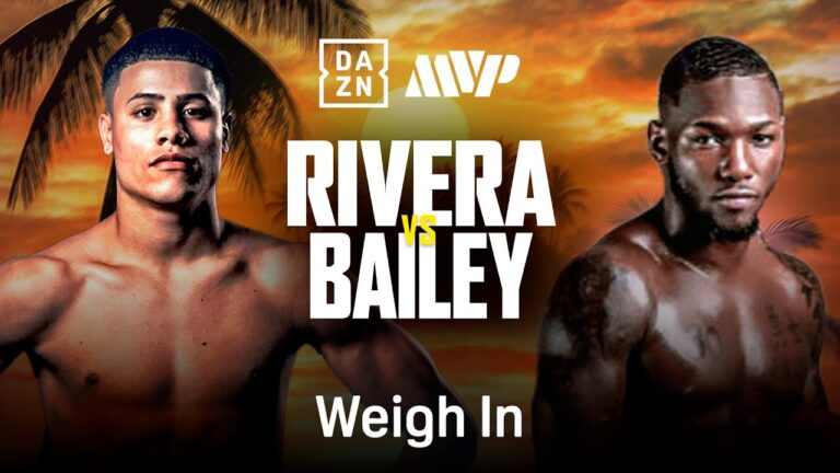 JAN PAUL RIVERA VS. DANIEL BAILEY WEIGH IN LIVESTREAM