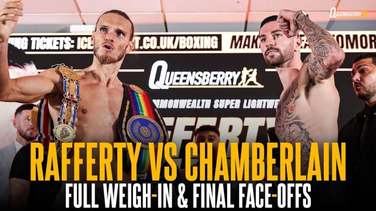 Jack Rafferty vs Mark Chamberlain FULL Weigh-In! – Make or Break 💥