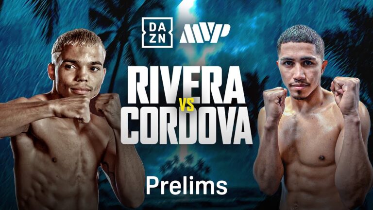 YANKIEL RIVERA VS. ANGELINO CORDOVA PRELIMS LIVESTREAM