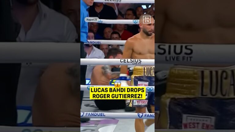 Lucas Bahdi DROPPED HIM! 😳 #shorts