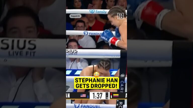 DOWN GOES STEPHANIE HAN!! 😳 #shorts