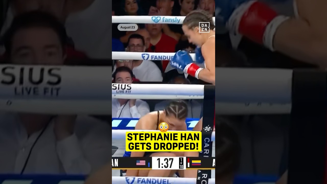 DOWN GOES STEPHANIE HAN!! 😳 #shorts