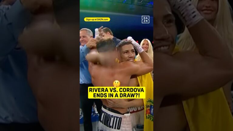 Rivera vs. Cordova is ruled a DRAW?! #shorts