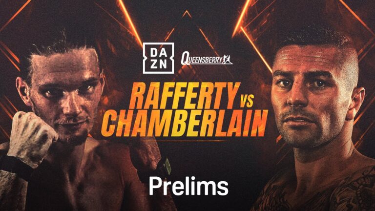 JACK RAFFERTY VS. MARK CHAMBERLAIN PRELIMS LIVESTREAM