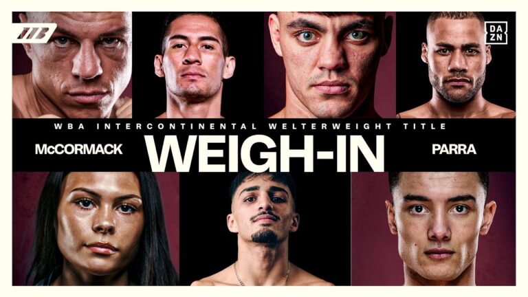 Pat McCormack Vs Miguel Parra: Weigh In | Matchroom Boxing