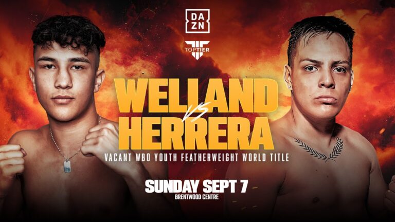 LIVE BOXING! TOM WELLAND VS. KEVIN HERRERA PRELIMS LIVESTREAM