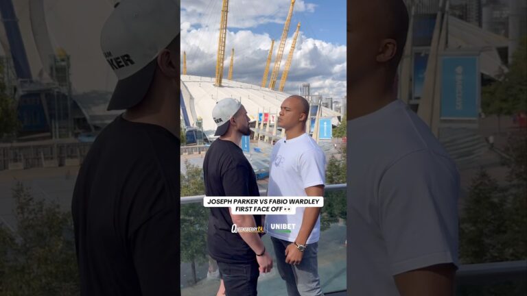 Joseph Parker & Fabio Wardley square off in front of the iconic O2 Arena 👀🏟️