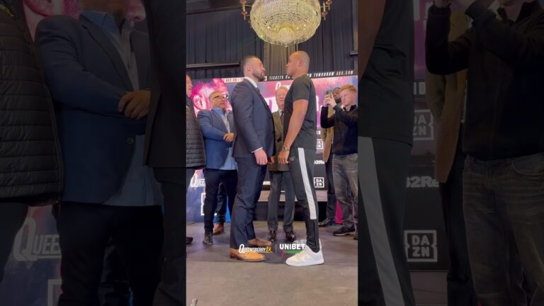 Joseph Parker & Fabio Wardley face off ahead of what will be a WAR ⚔️