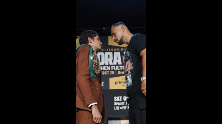 Sebastian Fundora vs Keith Thurman: FIRST FACE-OFF