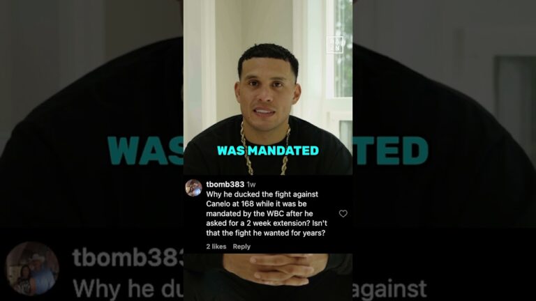 Why didn't the Canelo fight happen? 🤔David Benavidez sets the record straight 🗣️ #shorts