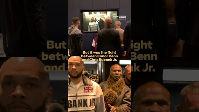 Conor Benn on THAT iconic moment of Chris Eubank Jr. arriving with his father! #boxing #benn