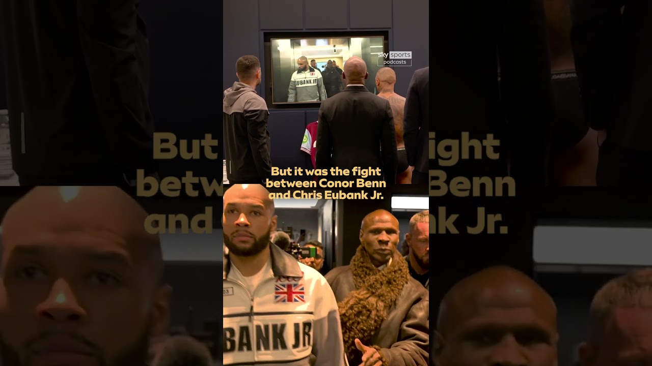 Conor Benn on THAT iconic moment of Chris Eubank Jr. arriving with his father! #boxing #benn