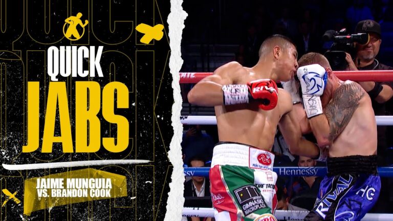 Quick Jabs | Jaime Munguia vs. Brandon Cook | World title fight under the bright Las Vegas Lights!