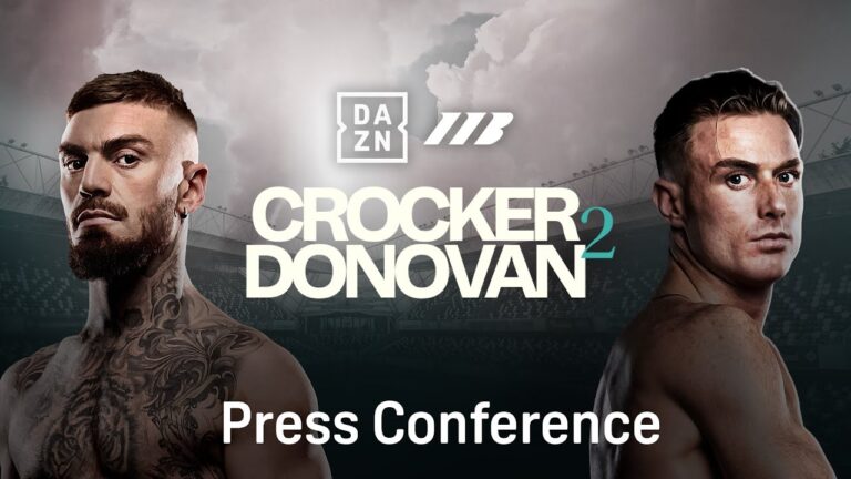 LEWIS CROCKER VS. PADDY DONOVAN 2 PRESS CONFERENCE LIVESTREAM
