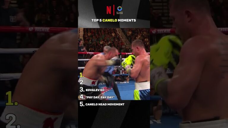 Canelo's Top 5 moments 🇲🇽🥊 #shorts