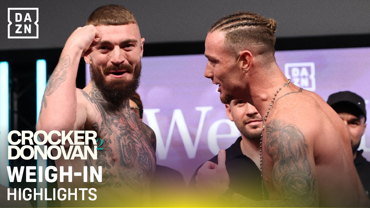 Lewis Crocker vs. Paddy Donovan 🏆 IBF World Welterweight Title 🏆 | WEIGH-IN HIGHLIGHTS