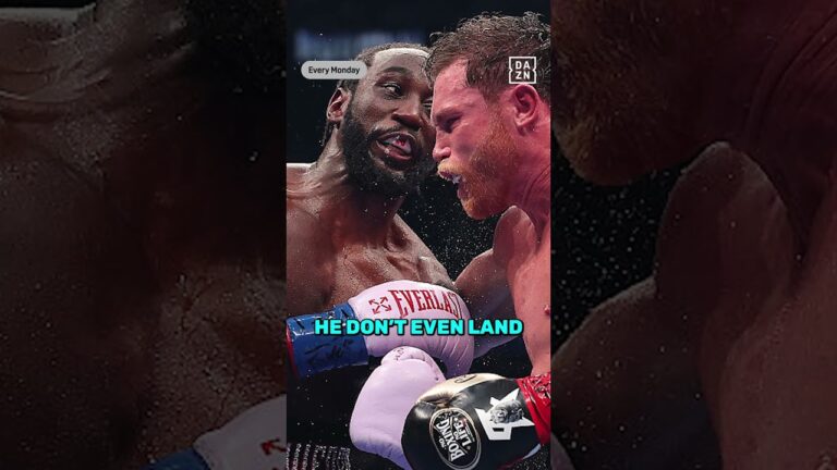 Terence Crawford speaks on Canelo's power on fight night 👀 #shorts
