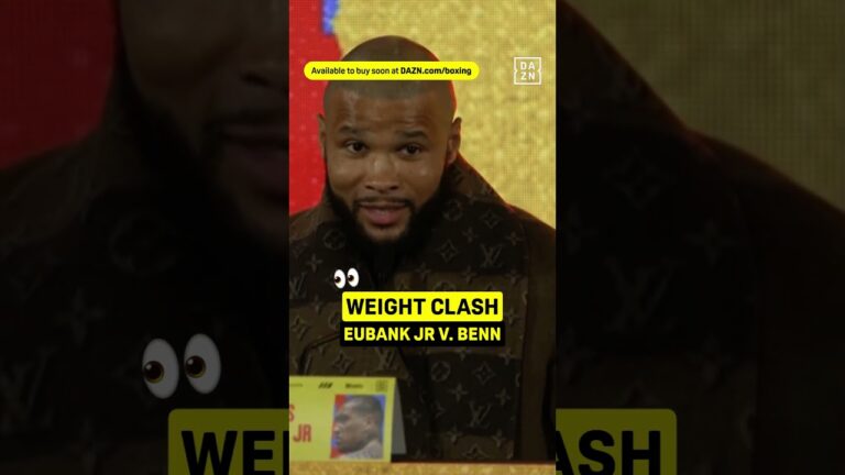 Eubank Jr. and Conor Benn clash about the weight! ⚖️  #shorts