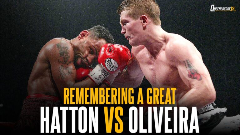 Ricky Hatton vs Ray Oliveira | FULL FIGHT | Hatton Dominates with BRUTAL 10th Round onslaught 🥊