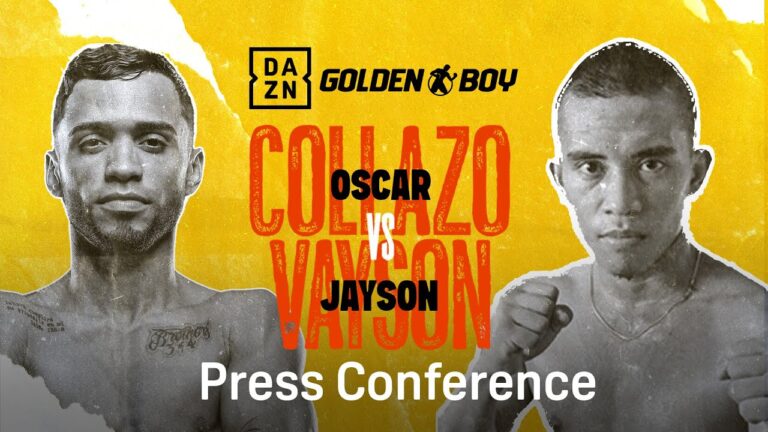OSCAR COLLAZO VS. JAYSON VAYSON PRESS CONFERENCE LIVESTREAM