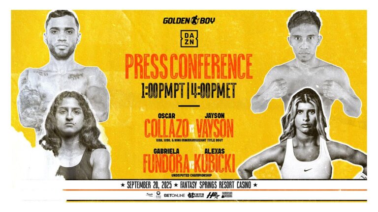 Oscar Collazo vs. Jayson Vayson | FINAL PRESS CONFERENCE