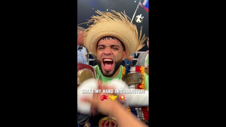 Shake my hand in character!    🥊🤝💥