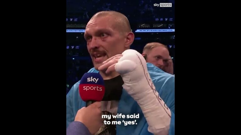 The EMOTIONAL moment Usyk stunned AJ to become world champion, four years ago today 👑