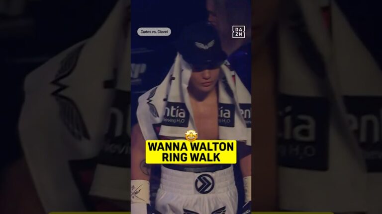 Wanna Walton makes his ring walk! 🤩 #shorts