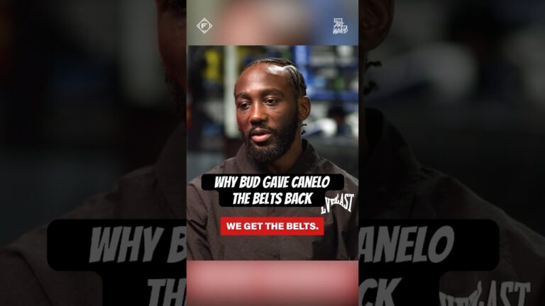 Bud Crawford on why he made sure Canelo got his belts back 🤝  #boxing