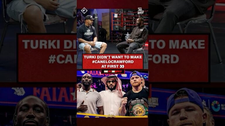 Turki DID NOT want the Canelo fight for Terence Crawford 👀  #boxing
