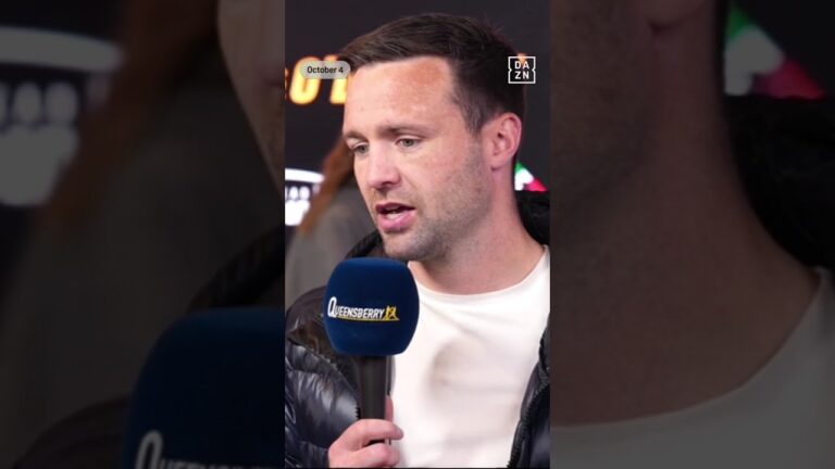 Josh Taylor: “Ricky (Hatton) & Joe Calzaghe Were The Reason I Got Into Boxing”